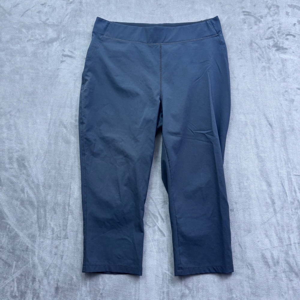 Columbia Omni-Shield Capri Pants Womens Large Gray Hiking Outdoor XK0775